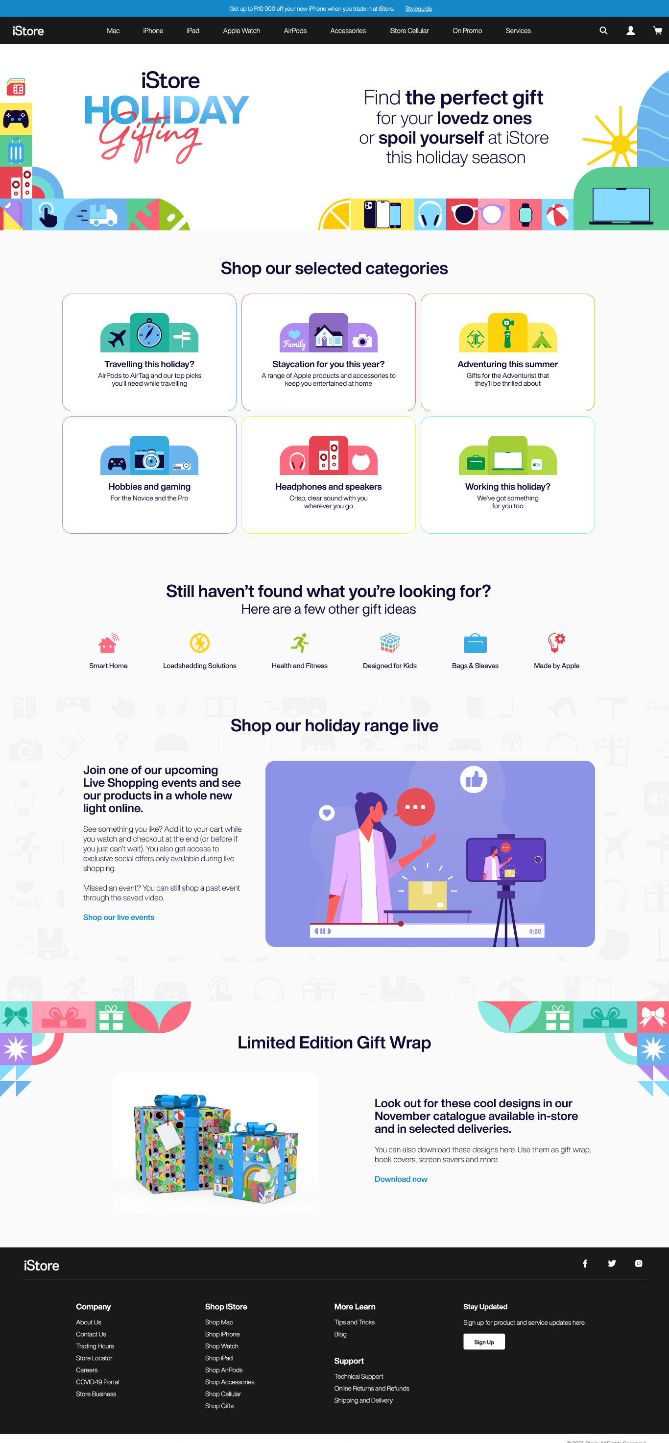 Holiday Landing Page